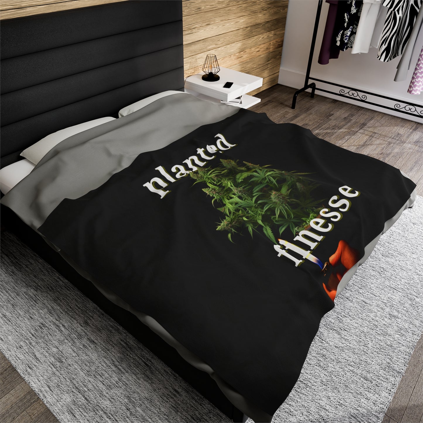 P.S. Unltd. “Planted Finesse” Throw Blanket